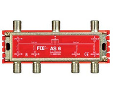 FTE rozbočovač AS 6, rozsah 5-2400 MHz, F-konektor
