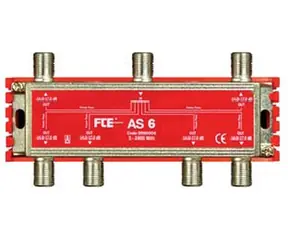 FTE rozbočovač AS 6, rozsah 5-2400 MHz, F-konektor