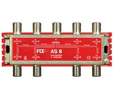FTE rozbočovač AS 8, rozsah 5-2400 MHz, F-konektor