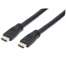 Manhattan kabel do zdi HDMI-HDMI 10m / Ethernet / stíněný / černý 