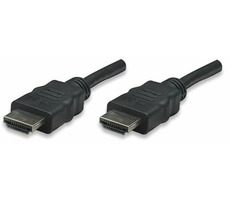 Manhattan HDMI kabel s ethernetem 15m / HDMI-HDMI / stíněný / černá