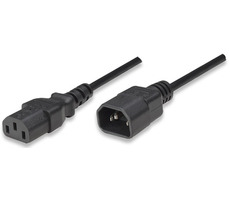 Manhattan kabel napájecí pro monitor - C14M-C13F / 1.8m