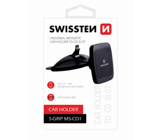 SWISSTEN S-GRIP M5-CD1 / Magnetický držák do auta na tablet pro instalaci do slotu CD přehrávače