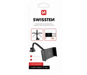 SWISSTEN S-GRIP T1-HK / držák do auta na tablet pro instalaci na čelní sklo či palubovku