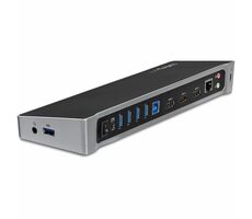 StarTech Triple video - dokovací stanice pro notebooky / 2x DP / USB / Mini-jack 3.5mm / LAN