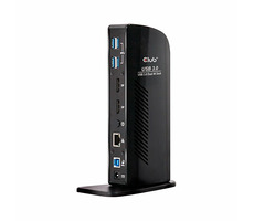 Club3D CSV-1460 dokovací stanice / 2x DP / USB / mini-jack 3.5mm / LAN
