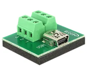 Delock adaptér mini USB samice > Terminal Block 6 Pin