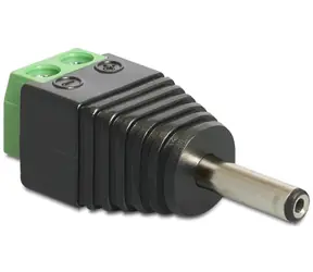 DeLock adaptér DC 1.3 x 3.5 mm samec > svorkovnice 2 piny