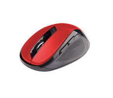C-TECH WLM-02 černo-červená / Bezdrátová myš / 1600DPI / 6 tlačítek / USB nano receiver