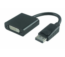 MicroConnect Adaptér DisplayPort 1.2 - DVI-I M-F / Dual-Link / 1920x1200 / 15cm / černá