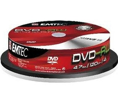 EMTEC DVD-RW 4.7 GB 10ks / 4x / Cake Box