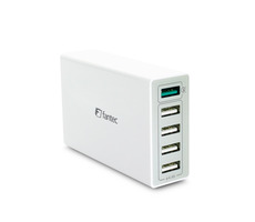 Fantec QC3-A51 USB nabíječka bílá / 4x USB 2.4A & 1x USB QC 3.0 / 40W
