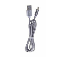 ALIGATOR TUBA 2A nabíjecí kabel Lightning šedý