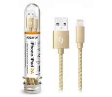 ALIGATOR TUBA 2A nabíjecí kabel Lightning zlatý