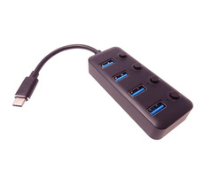 PremiumCord 5G SuperSpeed USB Hub / Type C na 4x USB 3.1 A