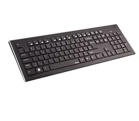 Hama Cortino (Klávesnice) černá / bezdrátová klávesnice / 2.4 GHz / multimediální klávesy / EN layout / USB