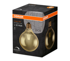 OSRAM LED Filament Vintage 1906 Globe 125 7.5W E27 / 725lm / 2500K / 15000h / DIM / A+ / Sklo čiré GOLD