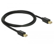 Delock mini Displayport kabel samec - samec 1 m černá