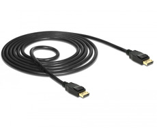 Delock Displayport 1.2 kabel samec > Displayport samec 1.5 m černá / 4K 60 Hz