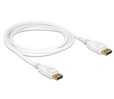 Delock DisplayPort 1.2 kabel samec > DisplayPort samec 2 m bílá / 4K
