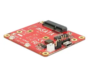 Delock konvertor Raspberry Pi USB Micro-B samice & USB pin header > mSATA 6 Gbps