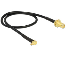 Delock anténní kabel RP-SMA Jack Bulkhead > MMCX 90° Plug 320 mm