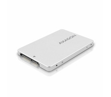 AXAGON RSS-M2SD, SATA - M.2 SATA SSD, interní 2.5" ALU box, stříbrný