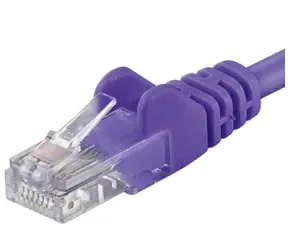 PremiumCord UTP CAT6 2m / Patch kabel / RJ45-RJ45 / fialová