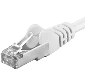 PremiumCord SFTP CAT6A 1.5m bílá / Patch kabel / RJ45-RJ45