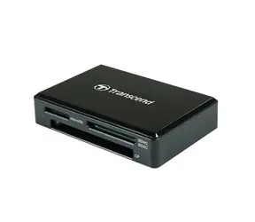 Transcend USB-C čtečka paměťových karet černá / USB 3.1 Gen.1 / SDHC & SDXC (UHS-I) / microSDHC & microSDXC (UHS-I)