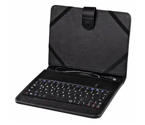 Hama pouzdro s integrovanou klávesnicí pro tablet 8" černá / věstavěná klávesnice / OTG / věstavěný stojánek / USB