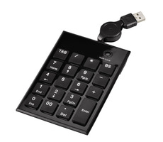 Hama SK140 Slimline numerická klávesnice černá / drátová / USB