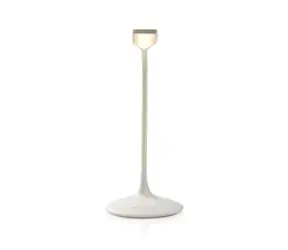 NEDIS LTLG3M1WT2 - Stmívatelná LED Stolní Lampa Bílá / Dotykové ovládání / 3 režimy svícení / Nabíjecí baterie / 250 lm