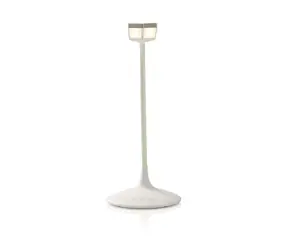 NEDIS LTLG3M1WT4 - Stmívatelná LED Stolní Lampa Bílá / Dotykové ovládání / 3 režimy svícení / Nabíjecí baterie / 280 lm