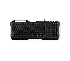 NEDIS GKBD200BKUS - Herní Klávesnice Černá / Osvětlení RGB / USB 2.0 / USA Mezinárodní / Kovový Design