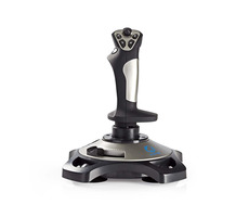 NEDIS joystick Černý / USB / 12 tlačítek / kompatibilní se zařízeními USB / kabel 1.5m