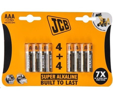 JCB SUPER alkalická baterie AAA (LR03) blister 8 ks