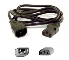 OEM Value síťový prodlužovací kabel černá 220V 1m