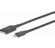 eSTUFF Lightning kabel 0.5m šedá / USB / MFI