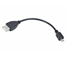 Gembird Kabel USB AF - micro BM černá / OTG / 15cm 