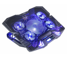 EVOLVEO ANIA 5 černá / chladicí podstavec pod notebooky 11" - 15.6" / 4x 60 mm & 1x 120 mm / 1000-2500 RPM / modré sv.