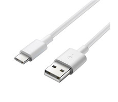 PremiumCord propojovací USB 2.0 kabel s konektory USB-C - USB-A bílý 50cm