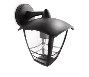 Philips Creek 60W s vrchním ramenem černá  / venkovní svítidlo / bez zdroje / E27 / IP44