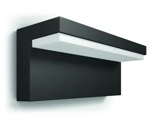 Philips Bustan LED 2x4.5W 4000K antracit / venkovní svítidlo / 1000 lm / 4000K / IP44