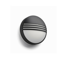 Philips Yarrow LED 6W černá / venkovní svítidlo / 600 lm / 2700K / IP44