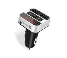 CONNECT IT InCarz Bluetooth transmitter stříbrná / 2x USB / Smart IC / digitální displej / handsfree / přehrávač