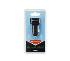 CANYON CNE-CCA07B / autonabíječka / 3x USB / 1x QC 3.0 / 2.4A / černá
