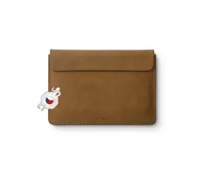 FIXED Oxford kožené pouzdro pro Apple iPad 9.7" hnědá / Pravá kůže 