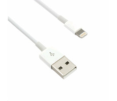 C-TECH USB 2.0 Lightning (IP5 a vyšší) nabíjecí a synchronizační kabel / 1m / bílá