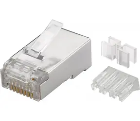 PremiumCord konektor RJ45 Cat6A univerzální stíněný - 1ks skládaný
